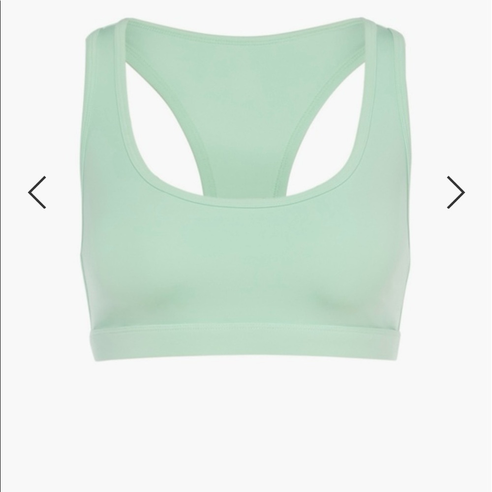 JustFab light green sports bra